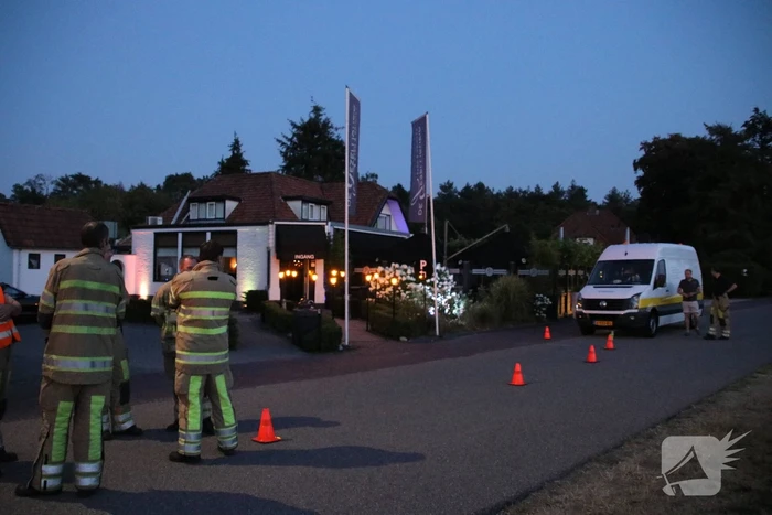 Terras ontruimd vanwege gaslek