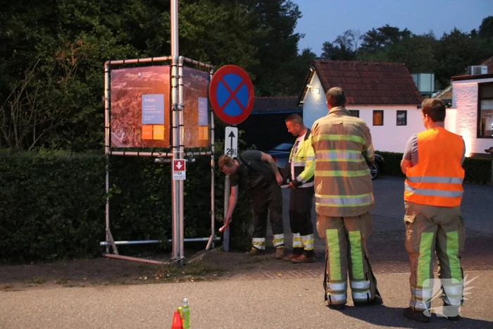 Terras ontruimd vanwege gaslek