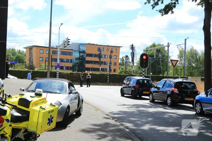 Weg afgesloten door ongeval