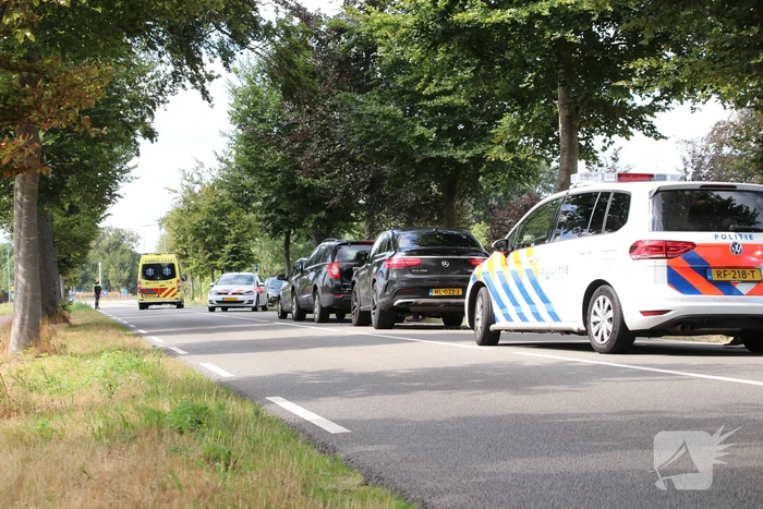 Kettingbotsing met vier auto's