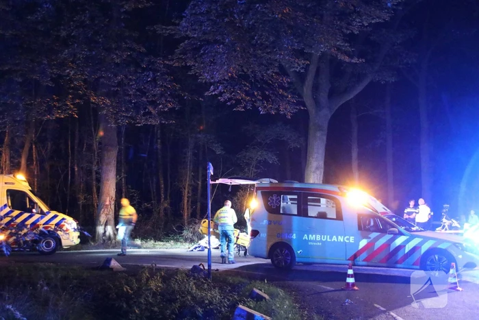 Twee motorrijders gewond bij kop-staartaanrijding
