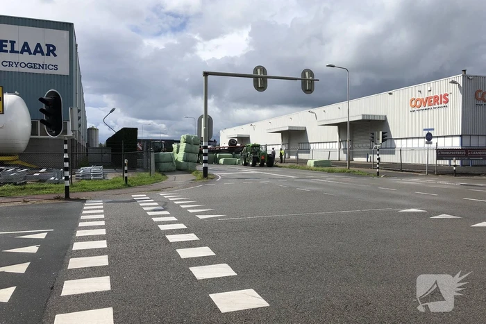 Trekker geschaard over de weg