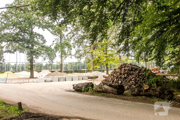 Werkzaamheden nieuwe parkeerplaats Sportpark Birkhoven in volle gang