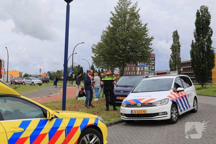 Overstekende fietsster aangereden