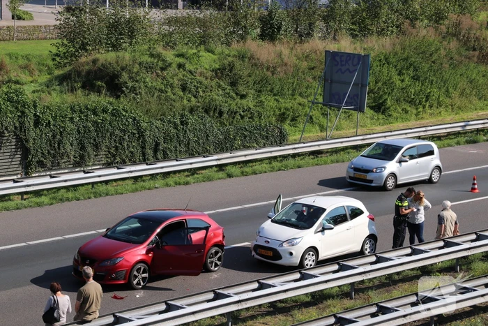 Chaos op A1 door meerdere aanrijdingen
