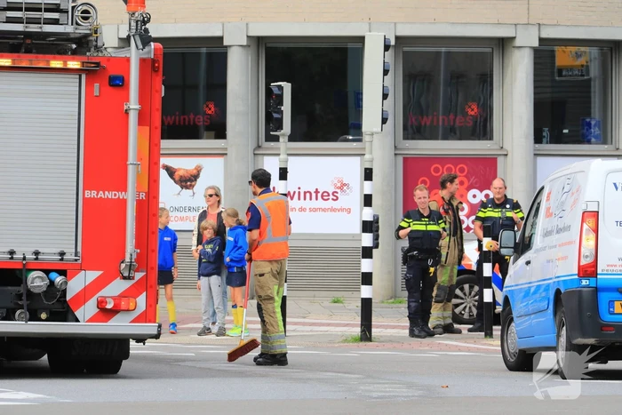 Verkeershinder door vervuilde weg