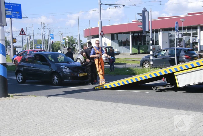Veel schade bij kop-staartbotsing