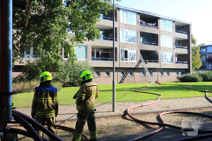 Uitslaande brand in flat