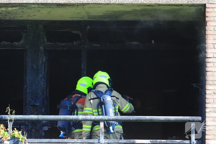 Uitslaande brand in flat
