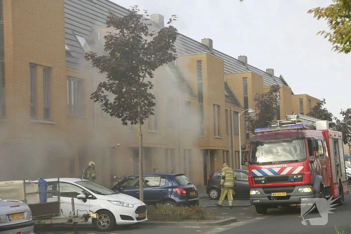 Veel rook bij brand in keuken