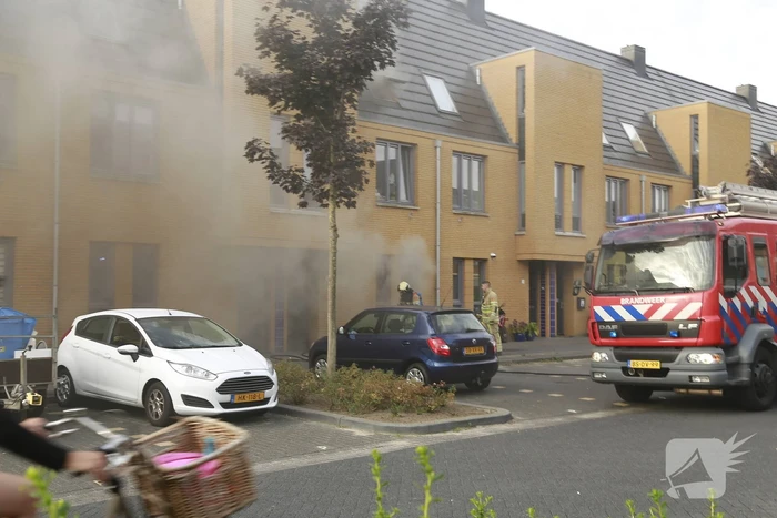 Veel rook bij brand in keuken