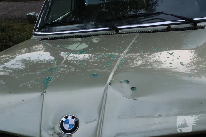 Kettingbotsing met drie auto's