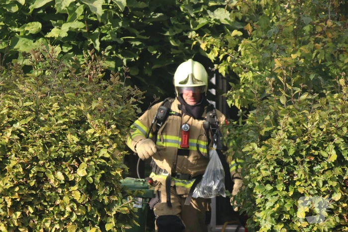 Uitslaande brand in schuur