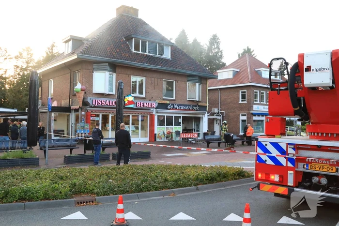 Brand in afvoerkanaal cafetaria