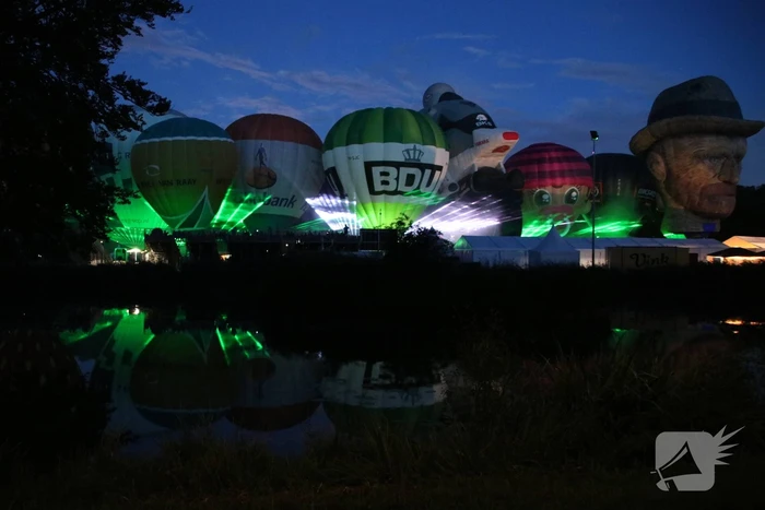 Prachtige nightglow na afgelast Ballonfiesta