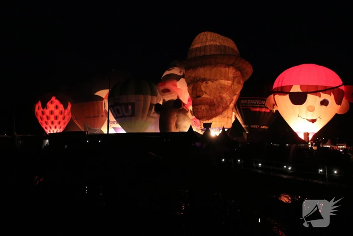 Prachtige nightglow na afgelast Ballonfiesta