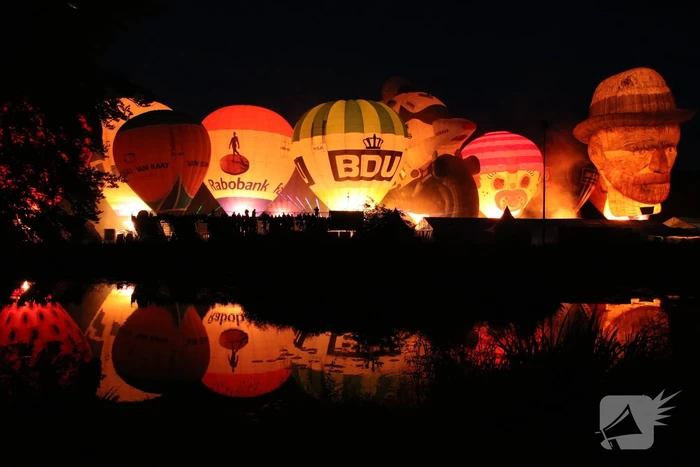 Prachtige nightglow na afgelast Ballonfiesta