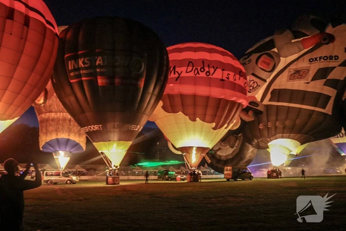 Prachtige nightglow na afgelast Ballonfiesta