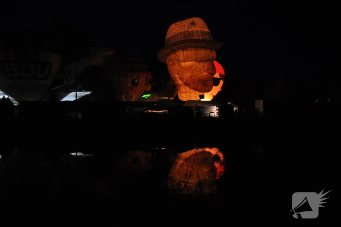Prachtige nightglow na afgelast Ballonfiesta