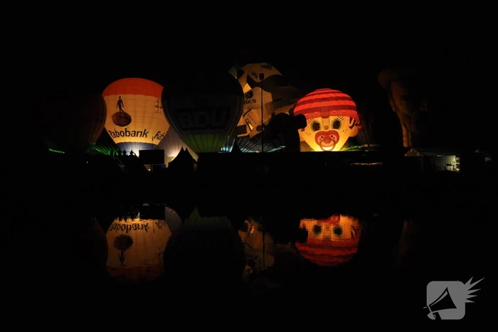 Prachtige nightglow na afgelast Ballonfiesta