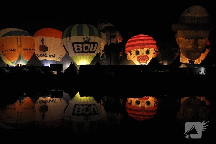 Prachtige nightglow na afgelast Ballonfiesta