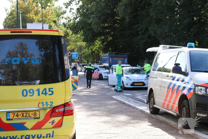 Twee gewonden bij kettingbotsing