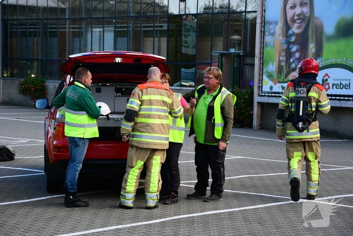 Brand in Tuincentrum Rebel