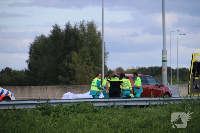 Rijstrook afgesloten voor reanimatie