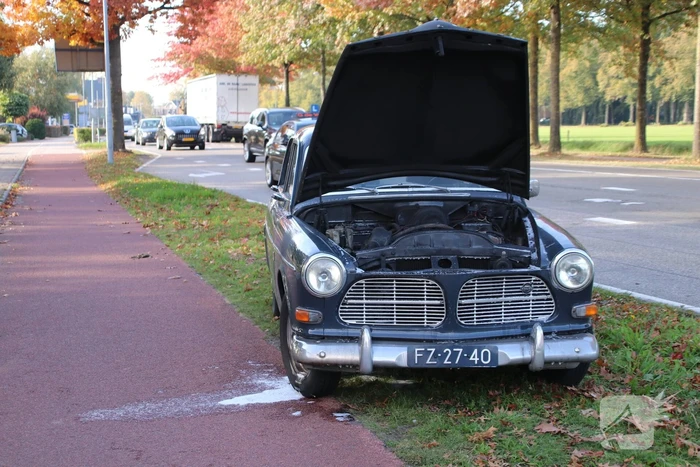 Oldtimer vat vlam
