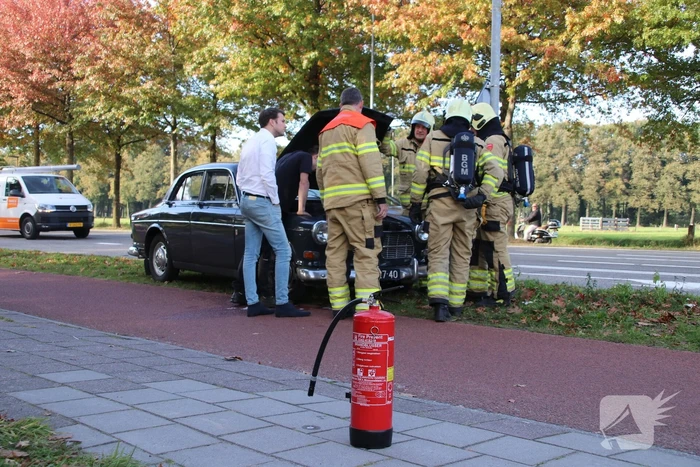 Oldtimer vat vlam