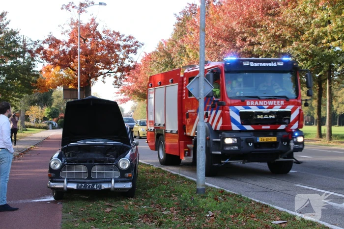 Oldtimer vat vlam