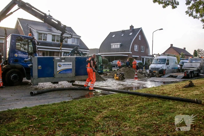 Woningen zonder water door flinke waterlekkage