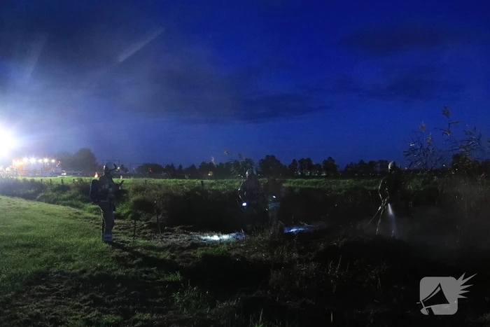 Brand bij volkstuintjes door broei