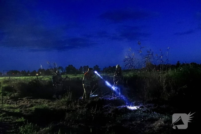 Brand bij volkstuintjes door broei