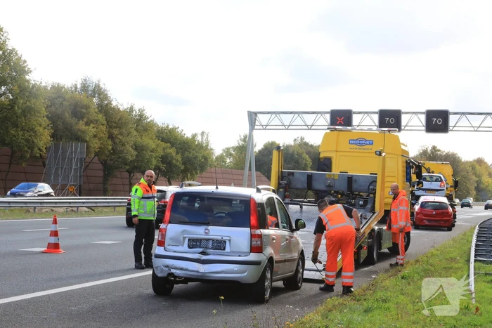 Zoveelste ongeval door afgesloten rijstrook