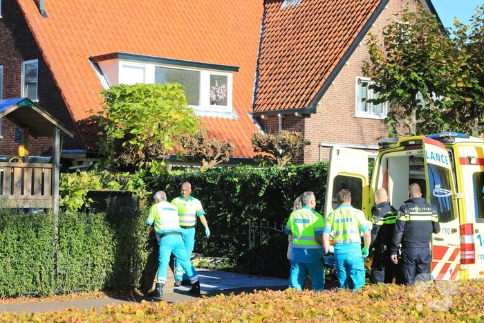 Persoon valt van ladder