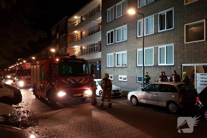 Veel bekijks bij woningbrand