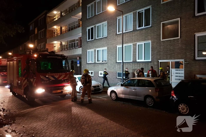 Veel bekijks bij woningbrand
