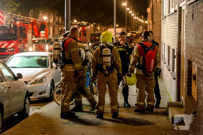 Veel bekijks bij woningbrand