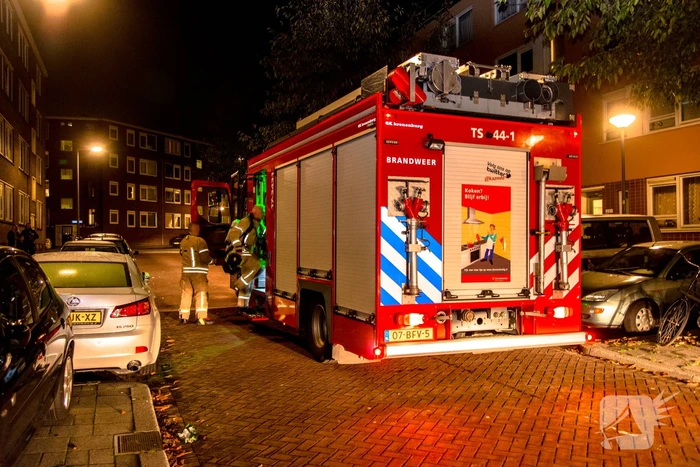 Veel bekijks bij woningbrand