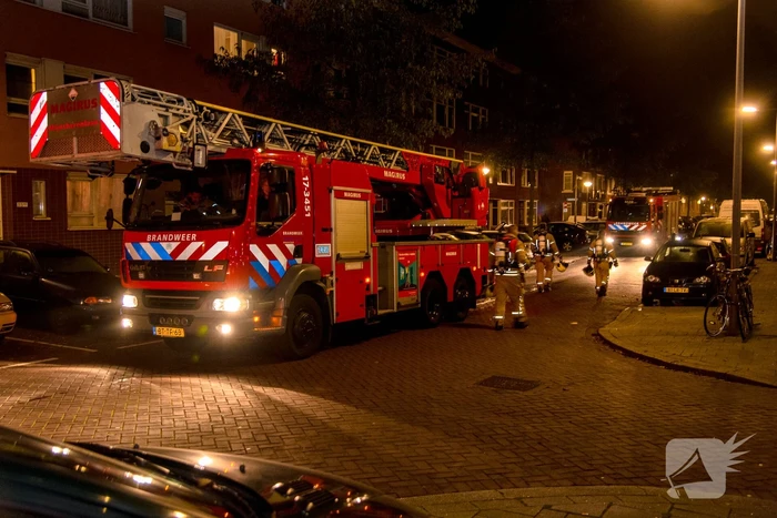 Veel bekijks bij woningbrand