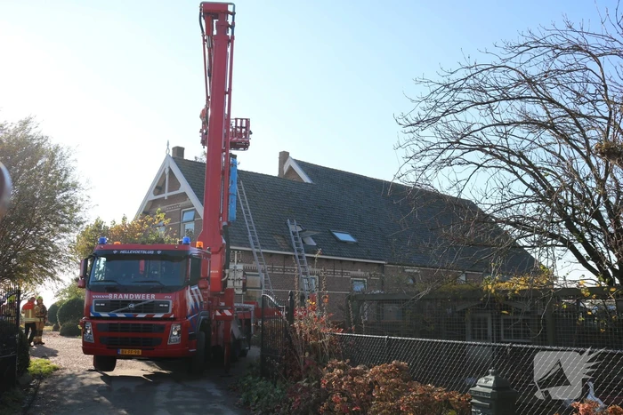 Hardnekkige schoorsteenbrand moeilijk te blussen