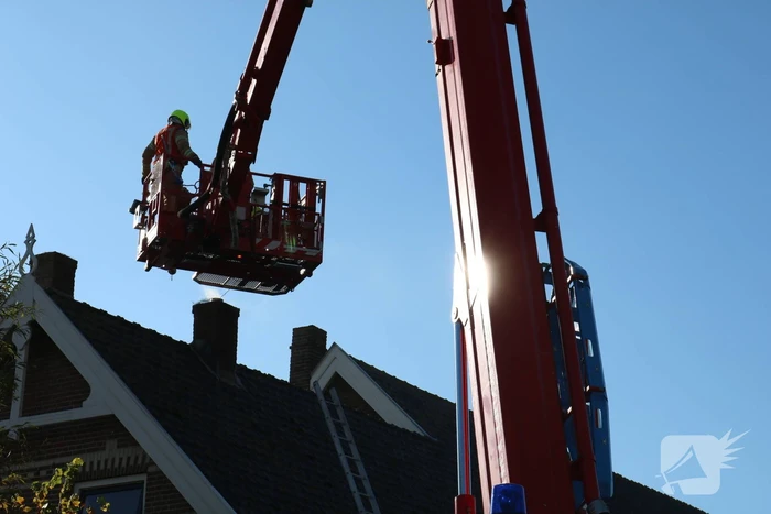 Hardnekkige schoorsteenbrand moeilijk te blussen