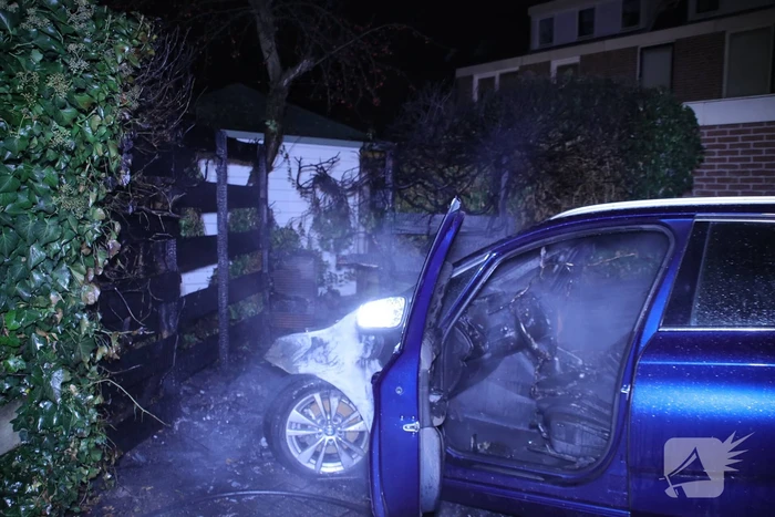 Geparkeerde auto brand uit