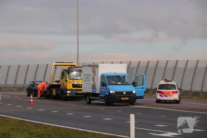 Aanrijding op afrit