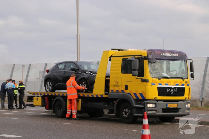 Aanrijding op afrit