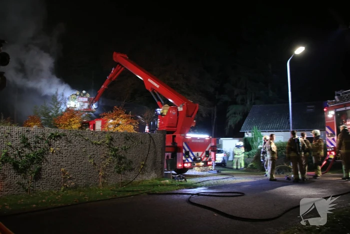 Flinke rookontwikkeling bij brand in vrijstaande woning