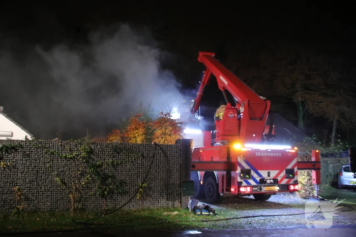 Flinke rookontwikkeling bij brand in vrijstaande woning