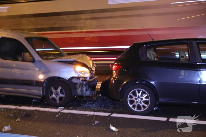 Kettingbotsing op afrit
