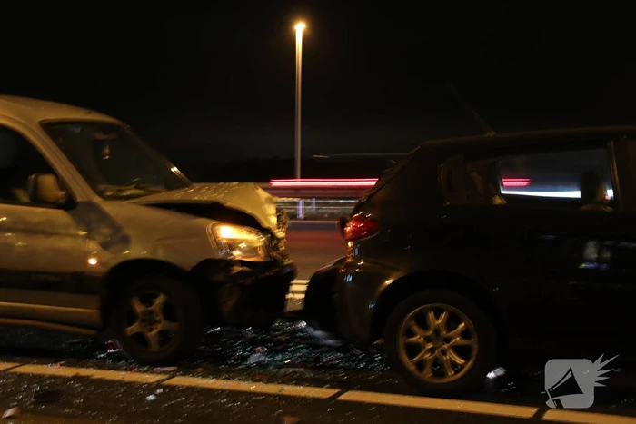Kettingbotsing op afrit